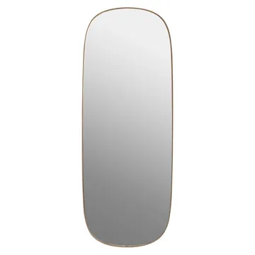 Framed mirror large - 玫瑰色-clear, 118x44,5 - Muuto
