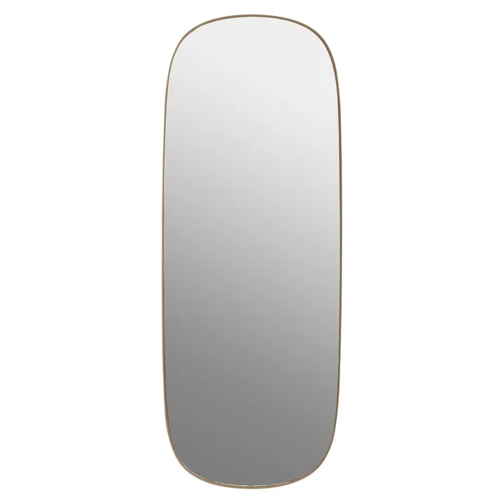 Framed mirror large - 玫瑰色-clear, 118x44,5 - Muuto