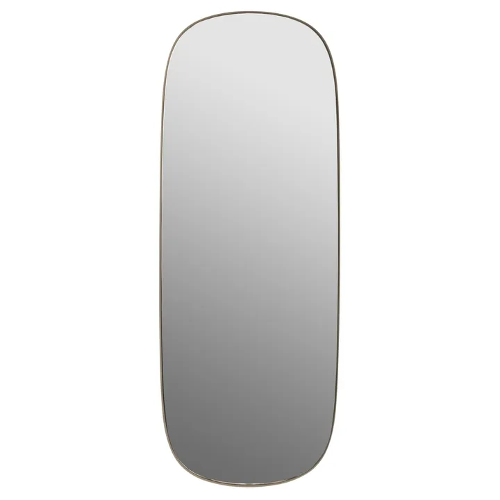 Framed mirror large - 灰褐色（Taupe）-clear, 118x44,5 - Muuto