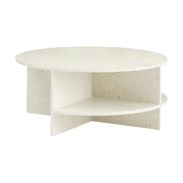Halves 咖啡桌 - 米白色_水磨石_Ø85cm - Muuto