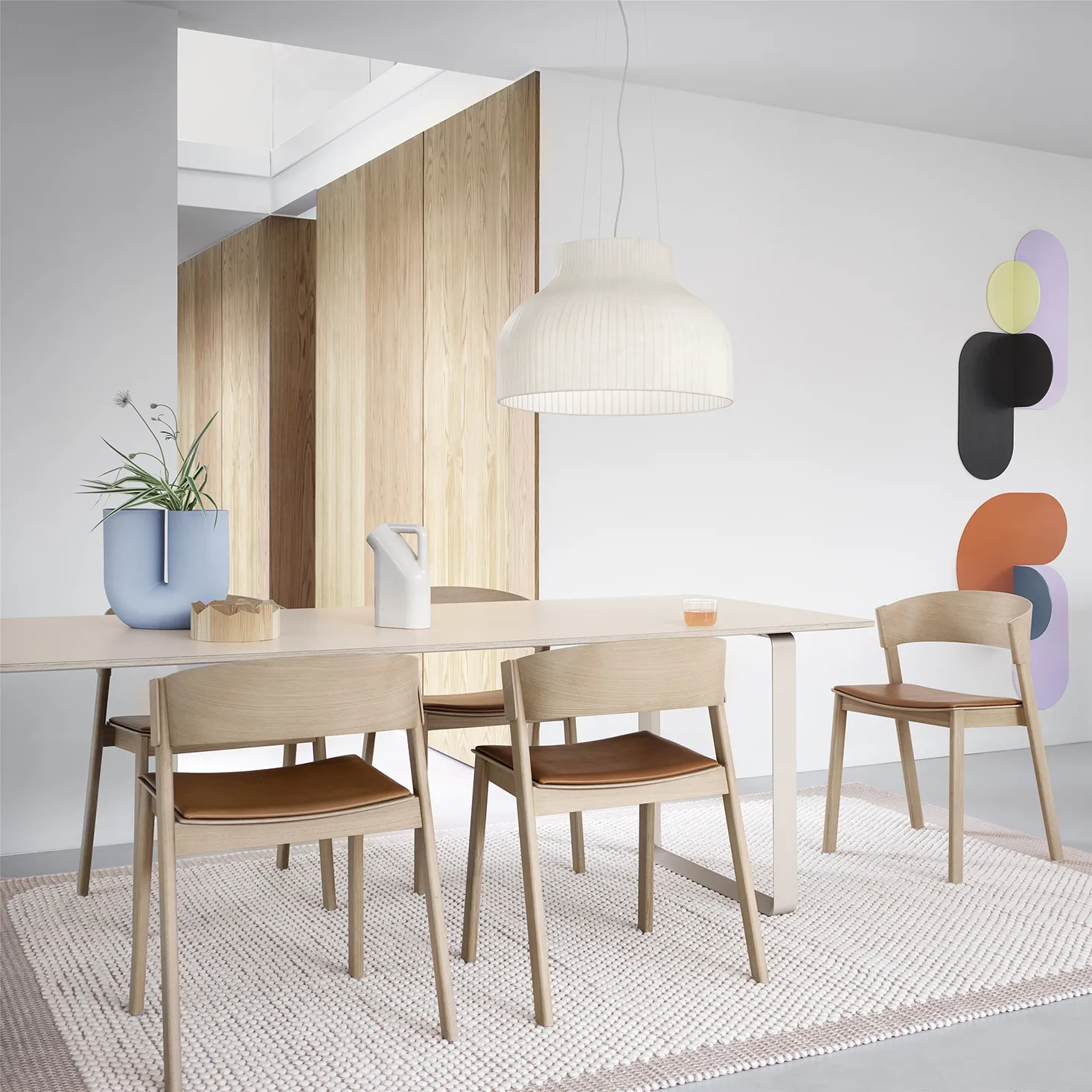 Kink 花瓶 26cm, 浅蓝色 Muuto