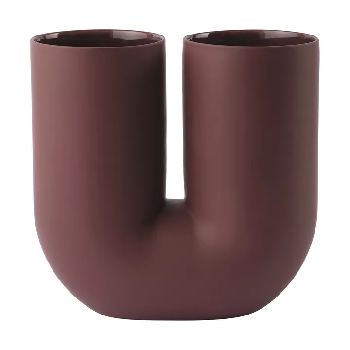 Kink 花瓶 26cm - 深红色 - Muuto