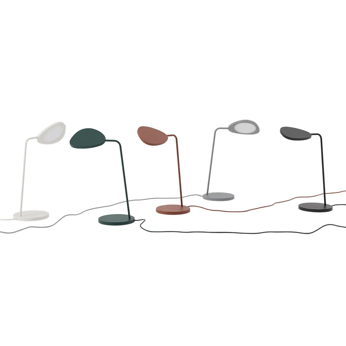 Leaf台灯白色, 铜棕色 Muuto