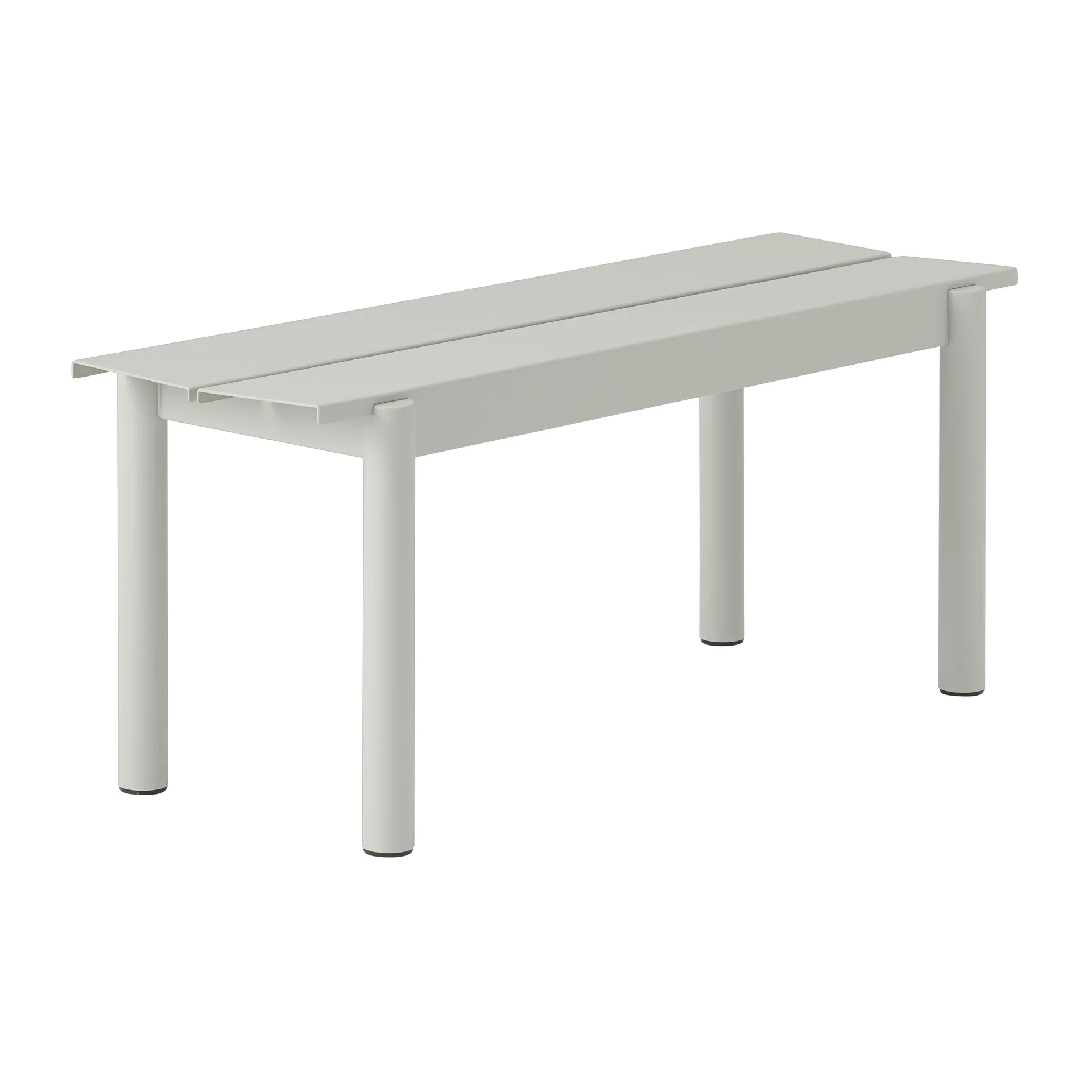 Linear 钢制长凳110cm, 灰色(RAL 7044) Muuto