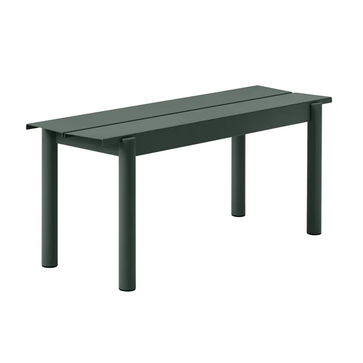 Linear 钢制长凳110cm - 深绿色 - Muuto