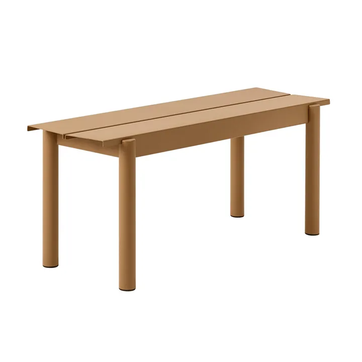 Linear 钢制长凳110cm - 焦橙色 - Muuto