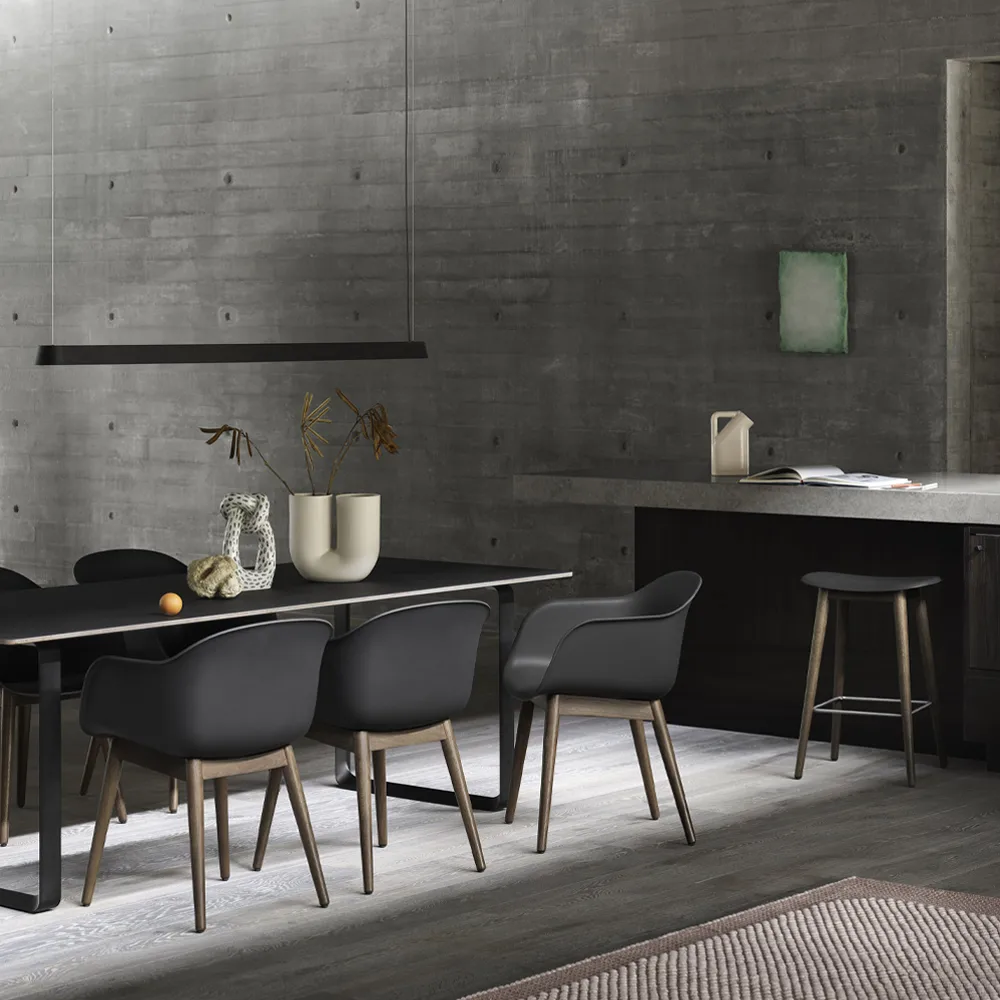 Linear 吊灯, 灰色_87.2cm Muuto