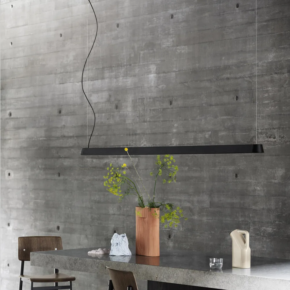 Linear 吊灯, 灰色_87.2cm Muuto