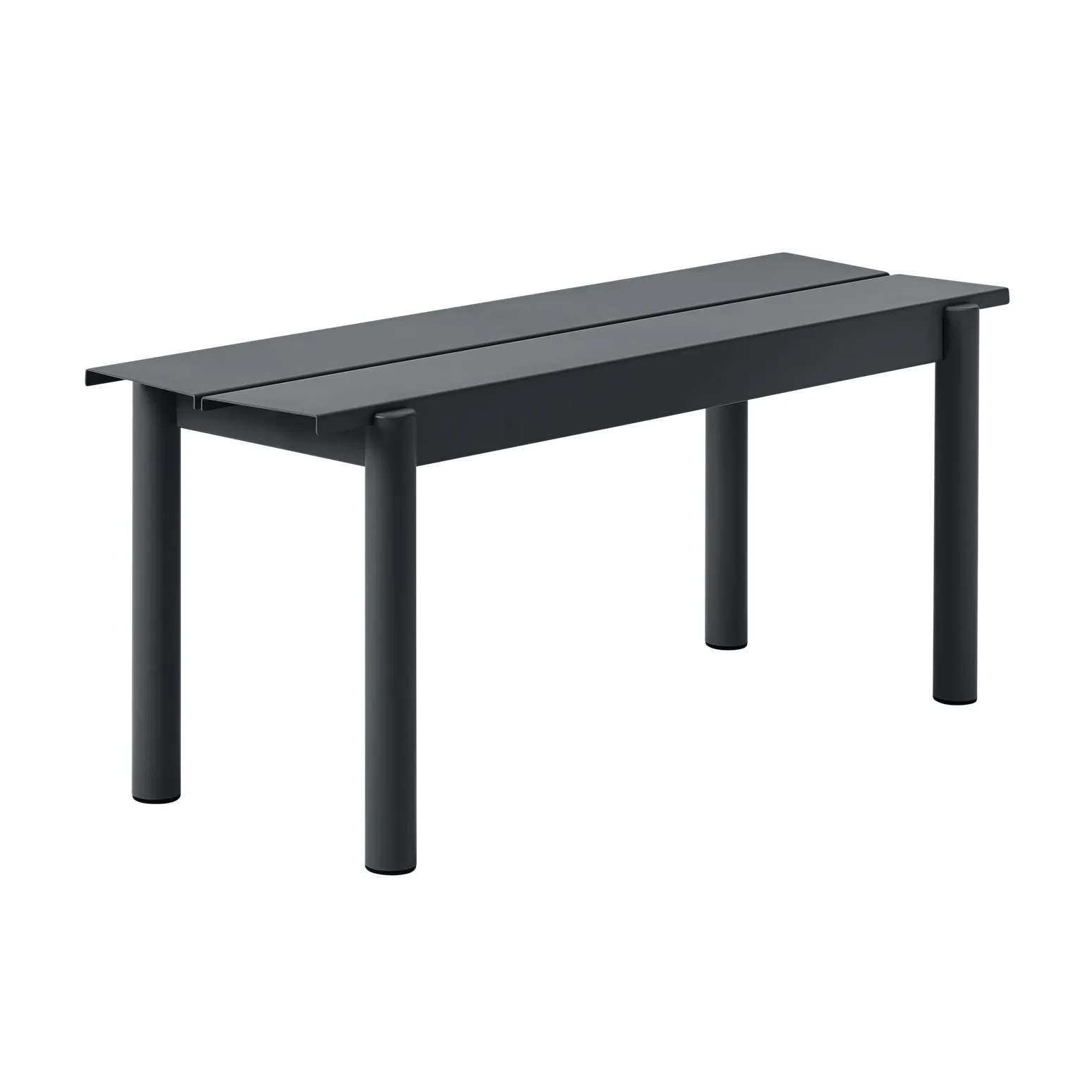 Linear steel bench 110 cm, 黑色 Muuto