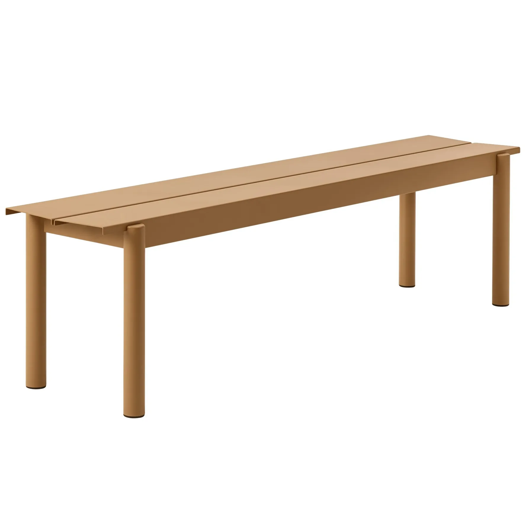Linear steel bench 170 cm, Burnt 橘色 Muuto