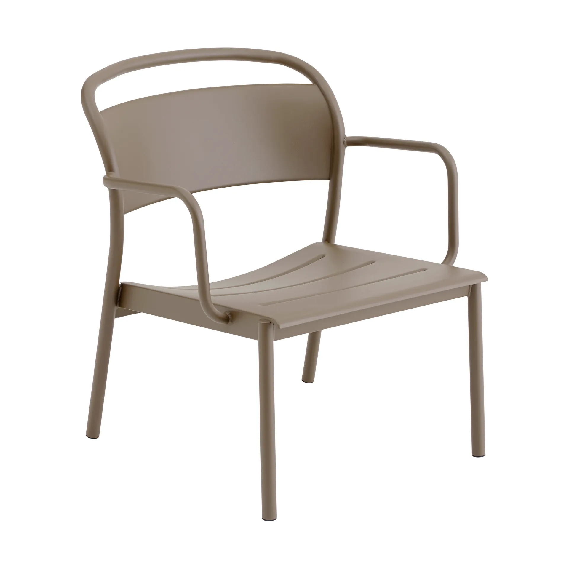Linear Steel 休闲扶手椅, 灰褐色 Muuto