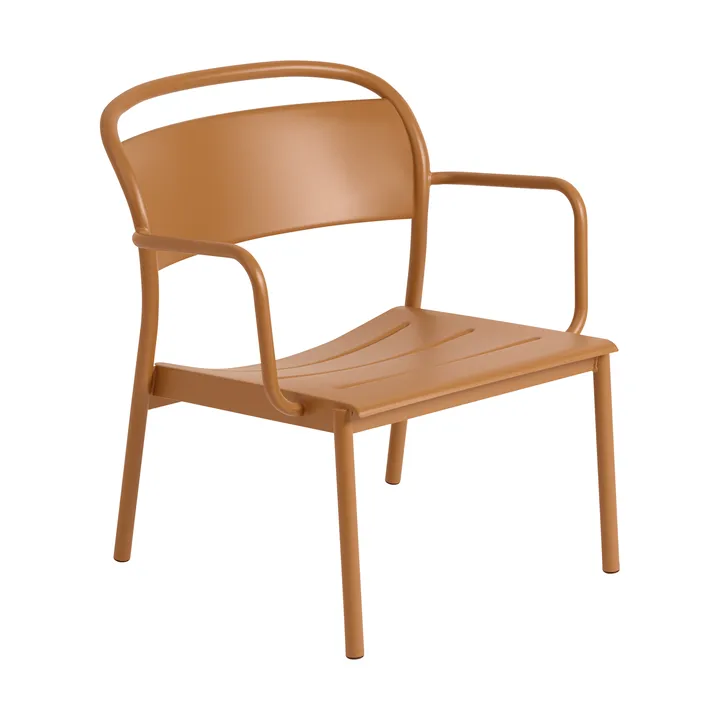 Linear Steel 休闲扶手椅 - 焦橙色 - Muuto