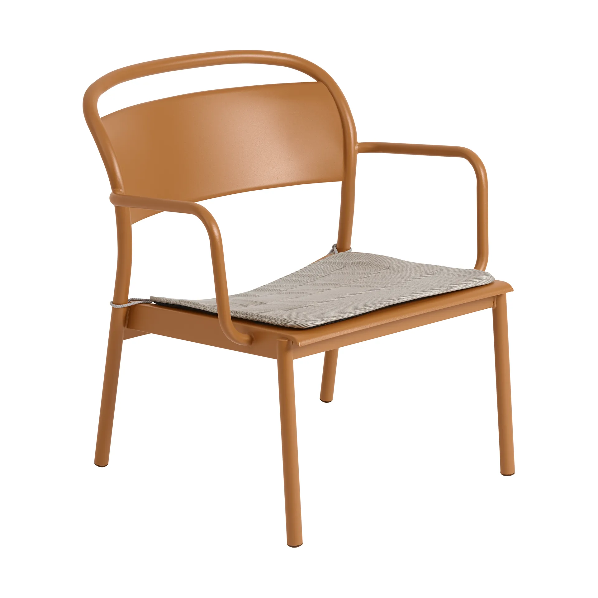 Linear Steel 休闲扶手椅, 焦橙色 Muuto