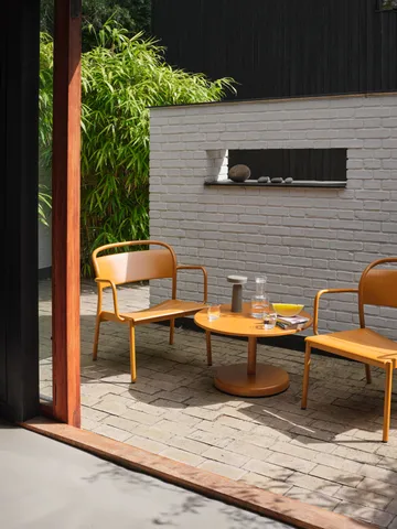 Linear Steel 休闲扶手椅 - 焦橙色 - Muuto