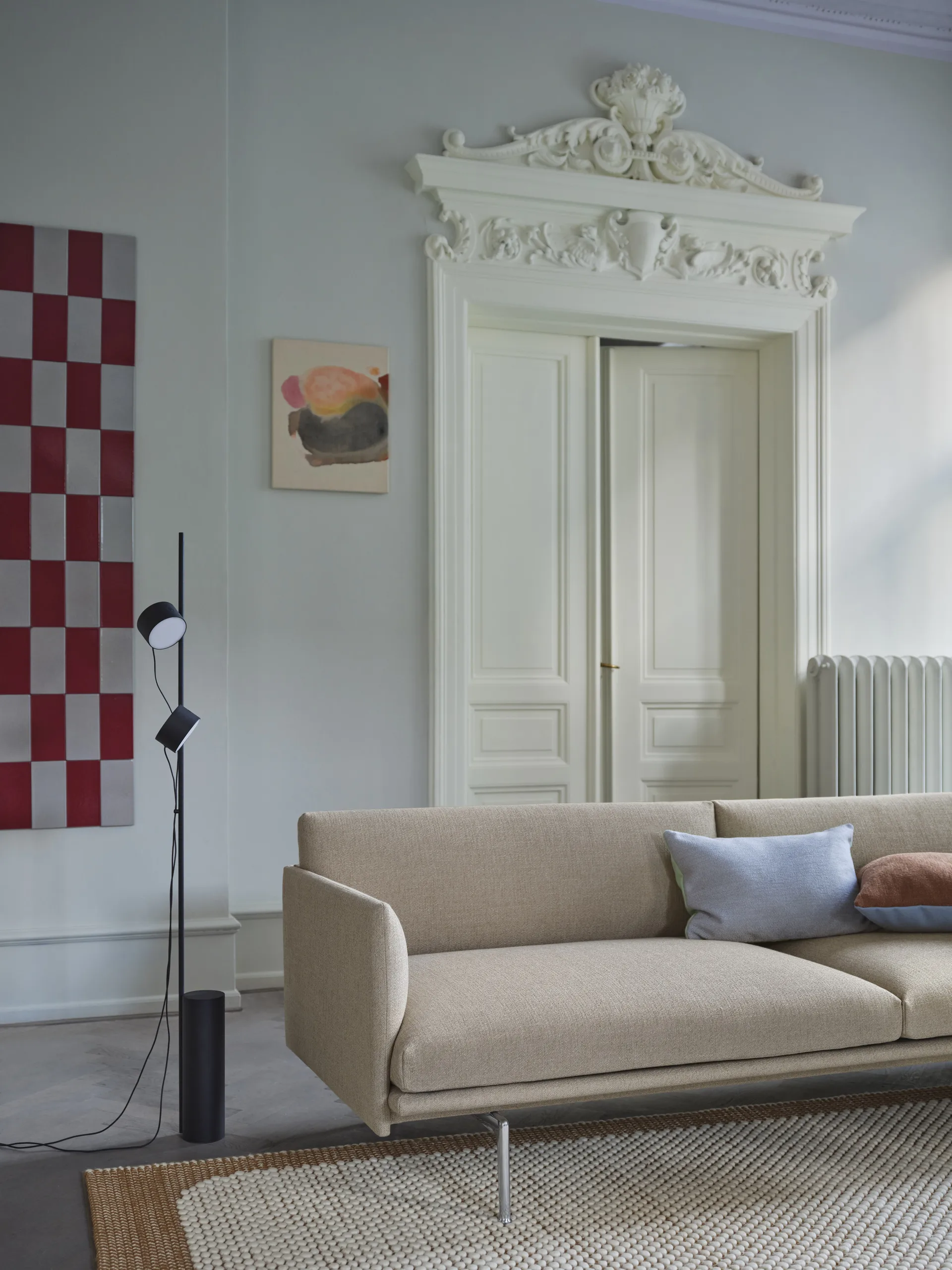 Mingle 靠枕|靠垫 35x55 cm, Copper Brown-Light Blue Muuto