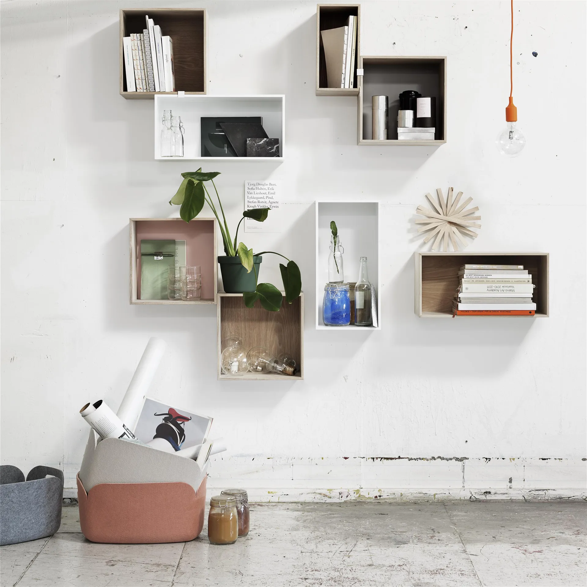 Mini stacked 2.0 storage system, 大, 白色 Muuto