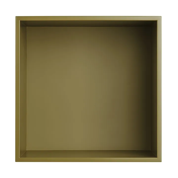 Mini stacked 2.0 收纳系统 中号 - 棕色_绿色 - Muuto