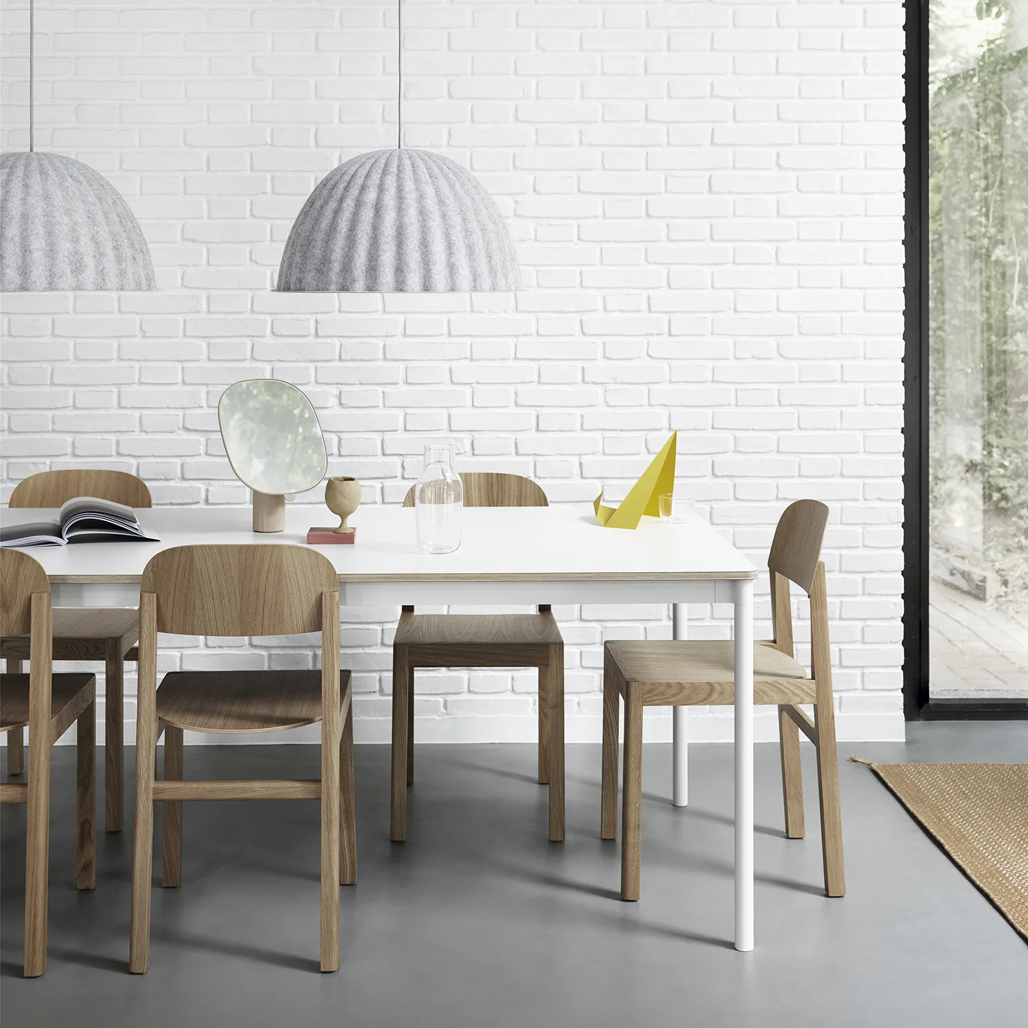 Muuto Bell系列55cm吸顶灯, 白色 painted Muuto