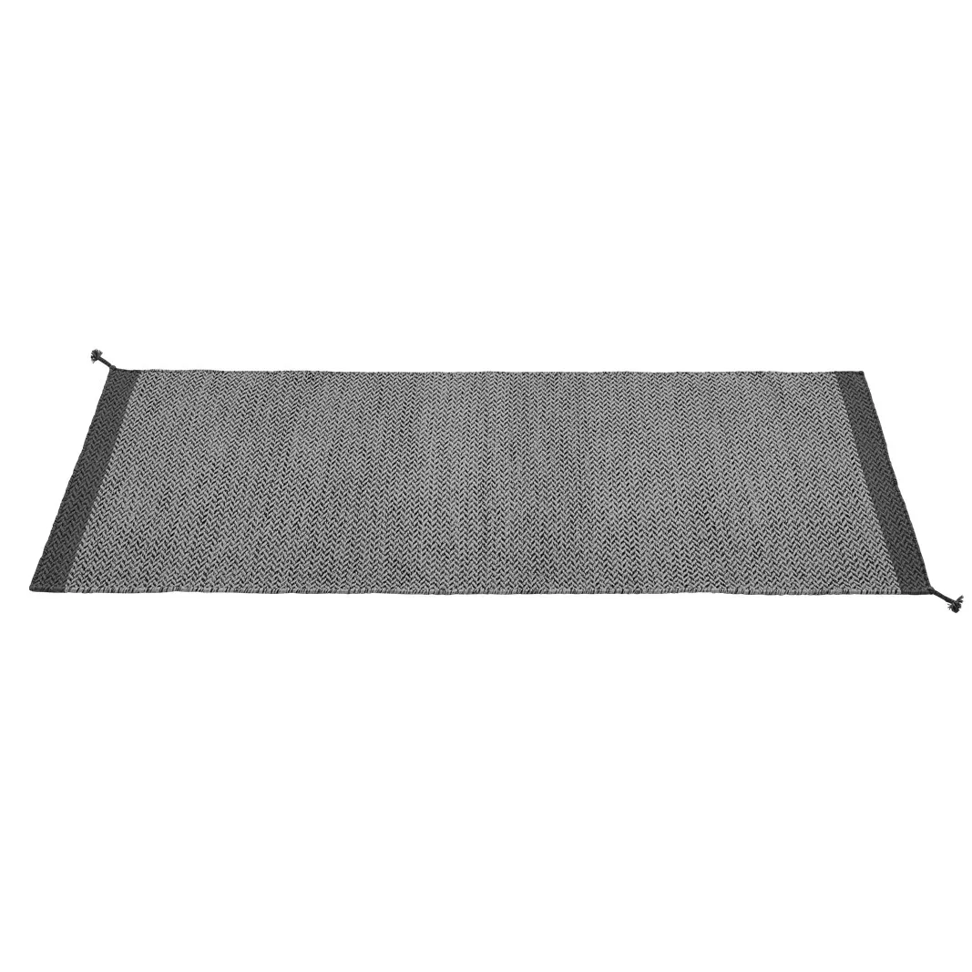 Muuto Ply系列 新西兰羊毛编织地毯 80×200cm, Dark 灰色 Muuto