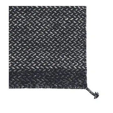 Muuto Ply系列 新西兰羊毛编织地毯 80×200cm - Midnight 蓝色 - Muuto