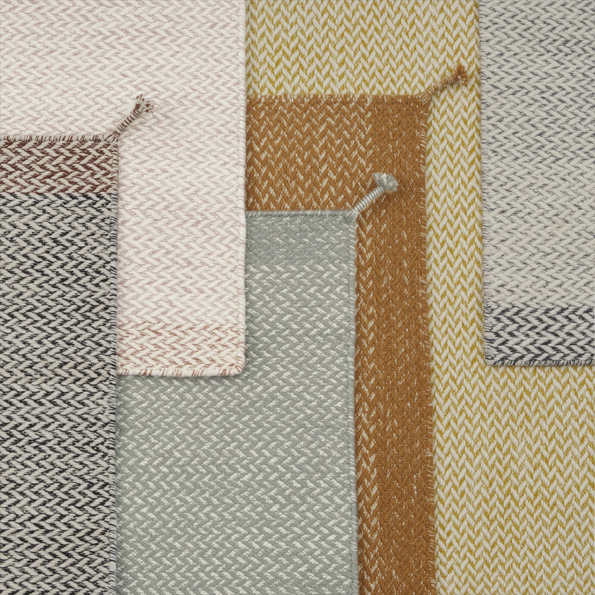 Muuto Ply系列 新西兰羊毛编织地毯 80×200cm, 灰色 Muuto