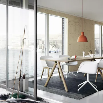 Muuto Varjo系列鱼骨纹羊毛地毯 170×240cm - dark 灰色 - Muuto