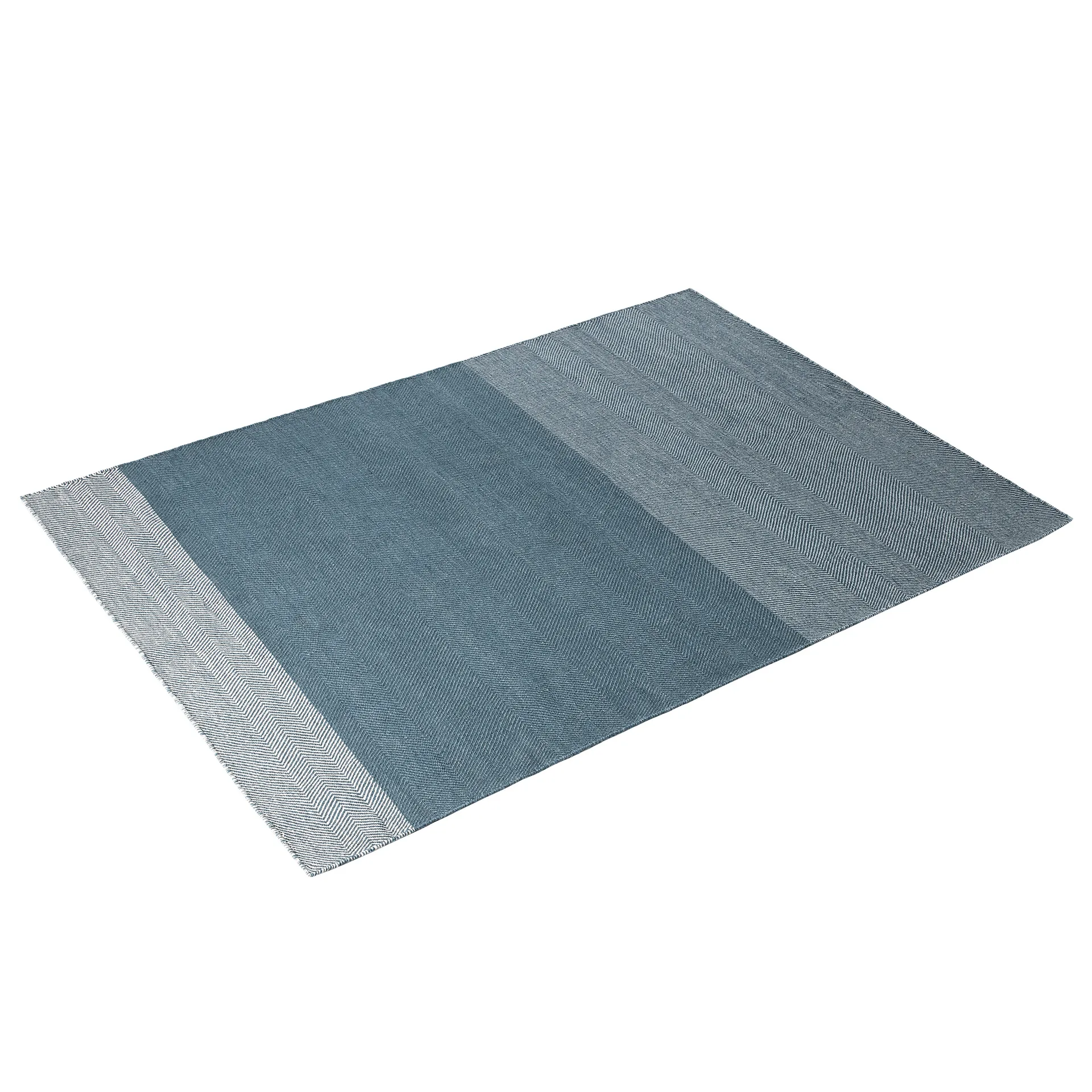 Muuto Varjo系列鱼骨纹羊毛地毯 170×240cm, 蓝色 Muuto