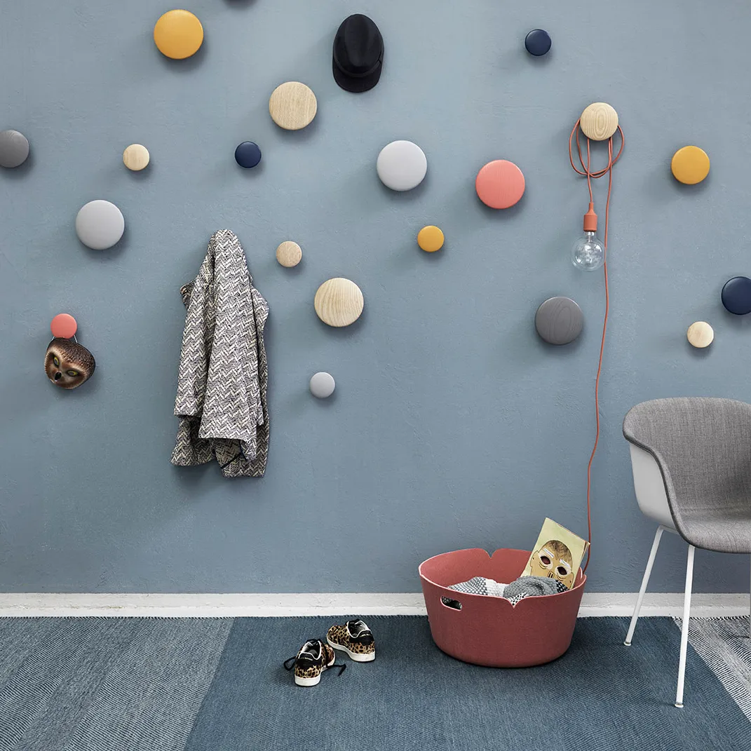 Muuto Varjo系列鱼骨纹羊毛地毯 170×240cm, 蓝色 Muuto