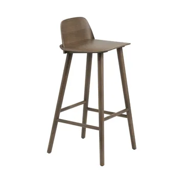 Nerd 吧台椅65Cm - 碳化深棕色 - Muuto