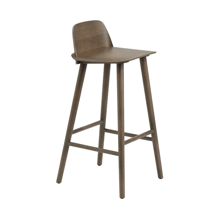 Nerd 吧台椅65Cm - 碳化深棕色 - Muuto