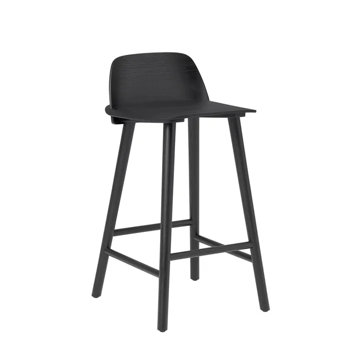 Nerd 吧台椅65Cm - 黑色 - Muuto