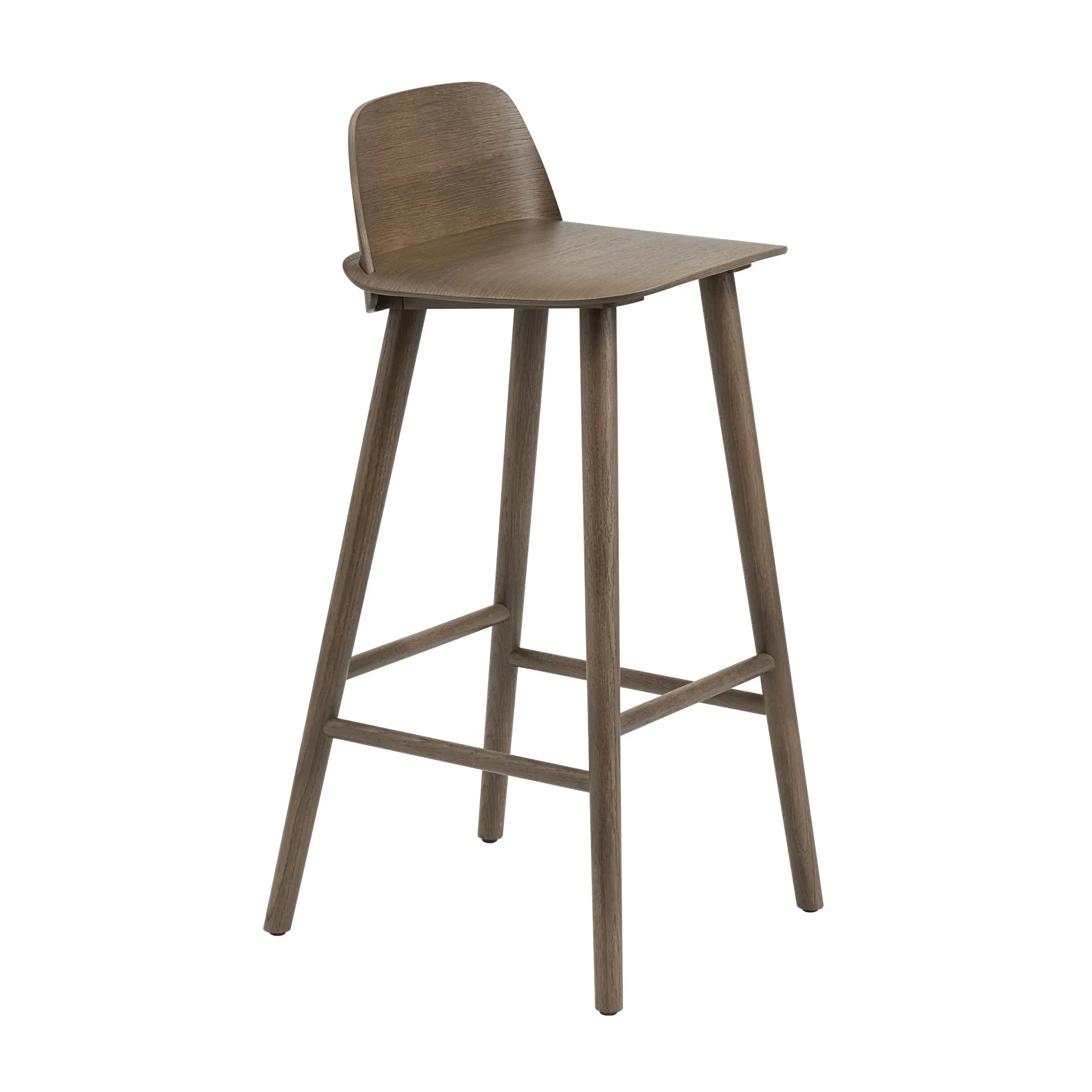 Nerd Barstool, Stained dark 棕色 Muuto