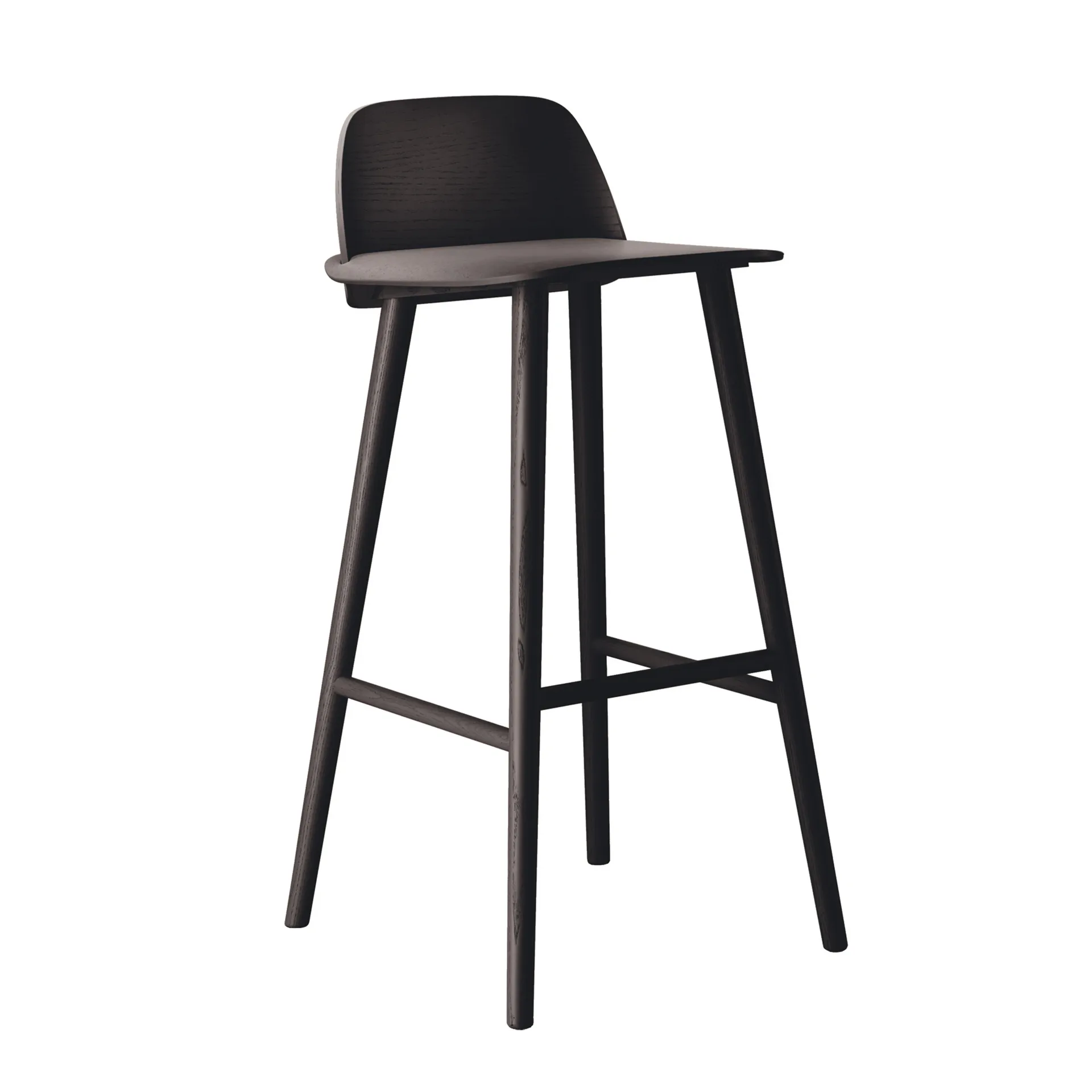 Nerd 吧台椅, 黑色 Muuto