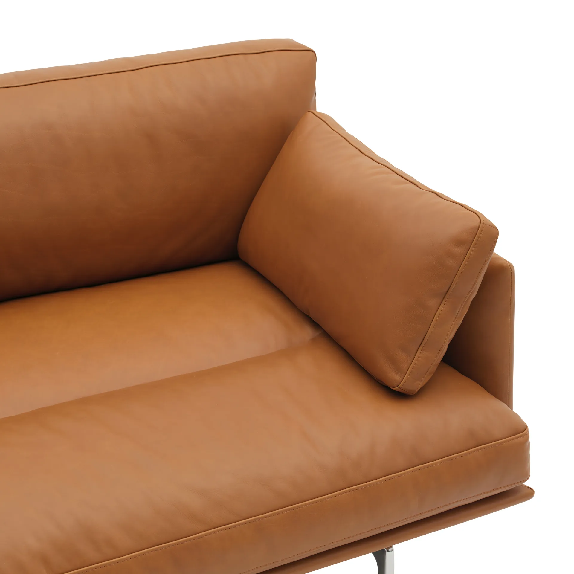 Outline Soft 坐垫, Refine Leather_干邑色_55x30cm Muuto