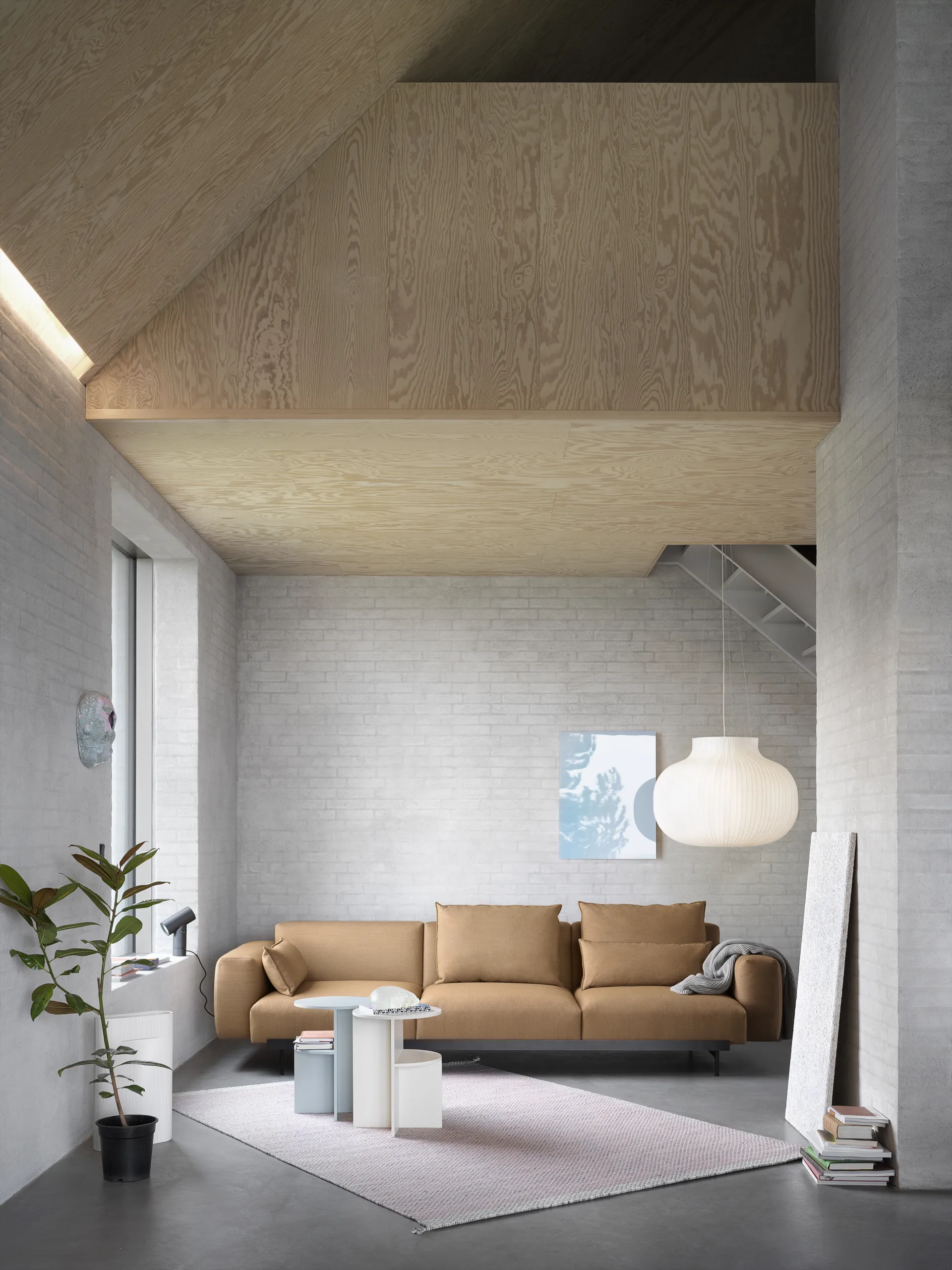 Ply 羊毛地毯170x240cm, 浅玫瑰色 Muuto