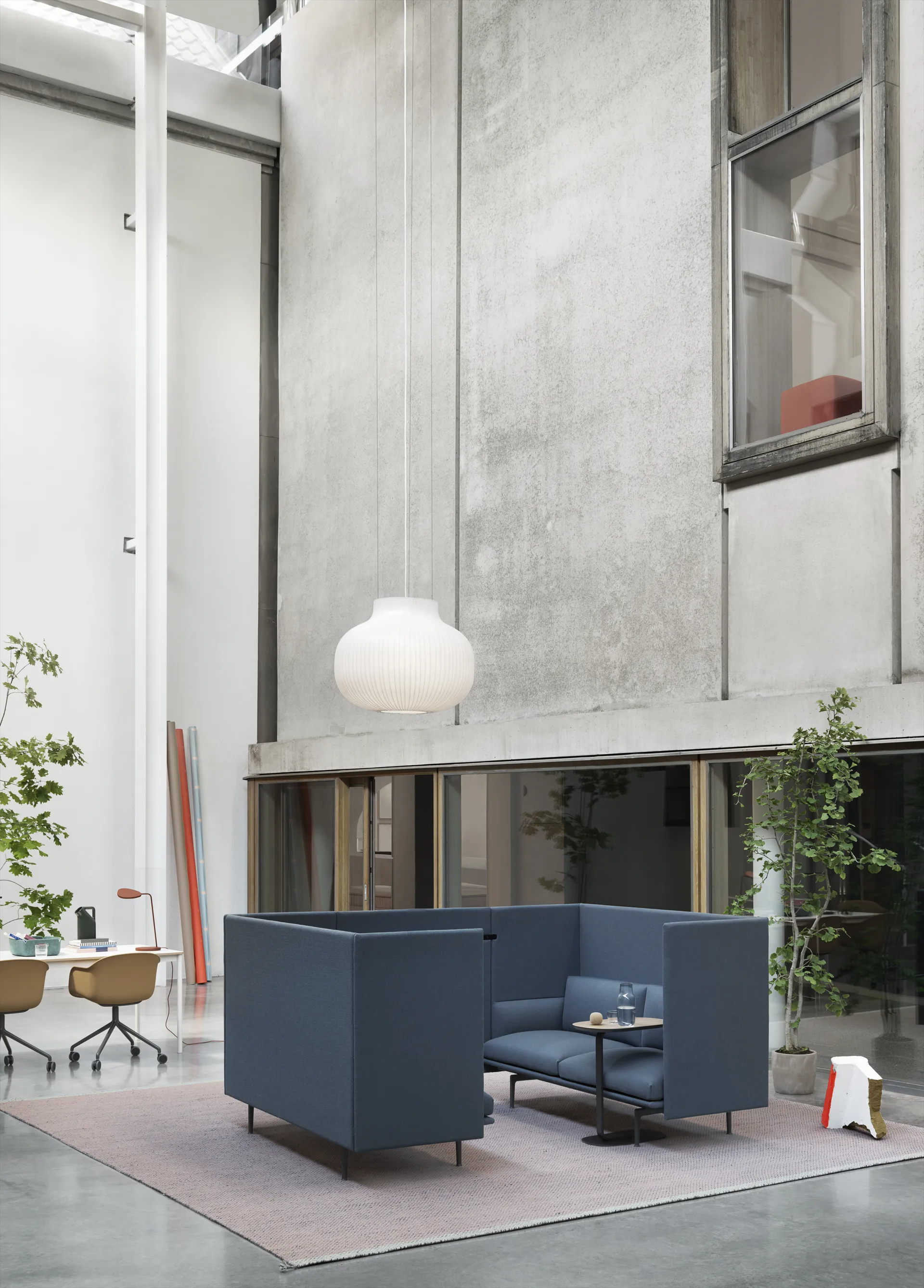 Ply 羊毛 地毯 270x360 cm, Light 玫瑰色 Muuto