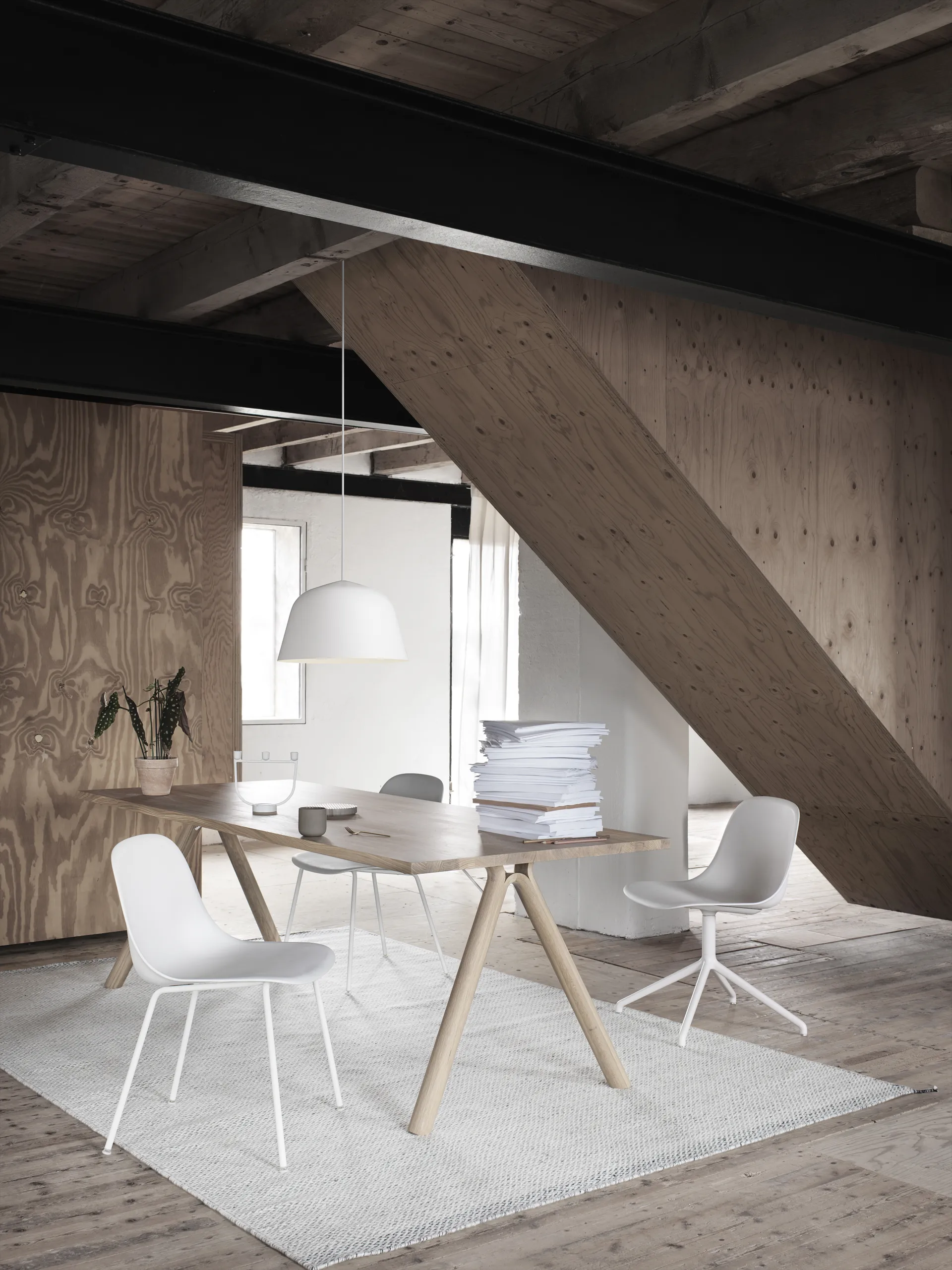 Ply 羊毛 地毯 270x360 cm, 灰色 Muuto