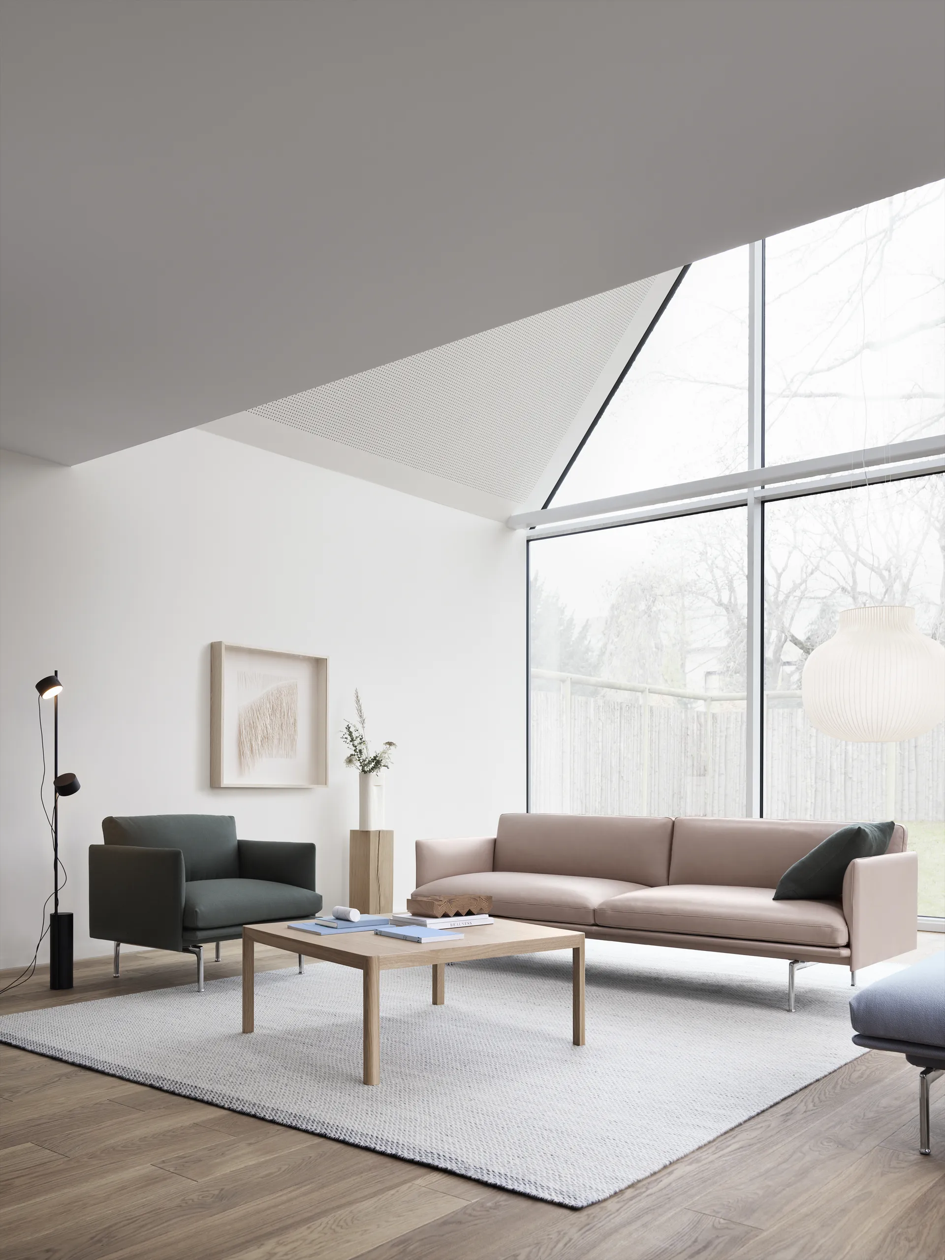 Ply 羊毛 地毯 270x360 cm, 灰色 Muuto