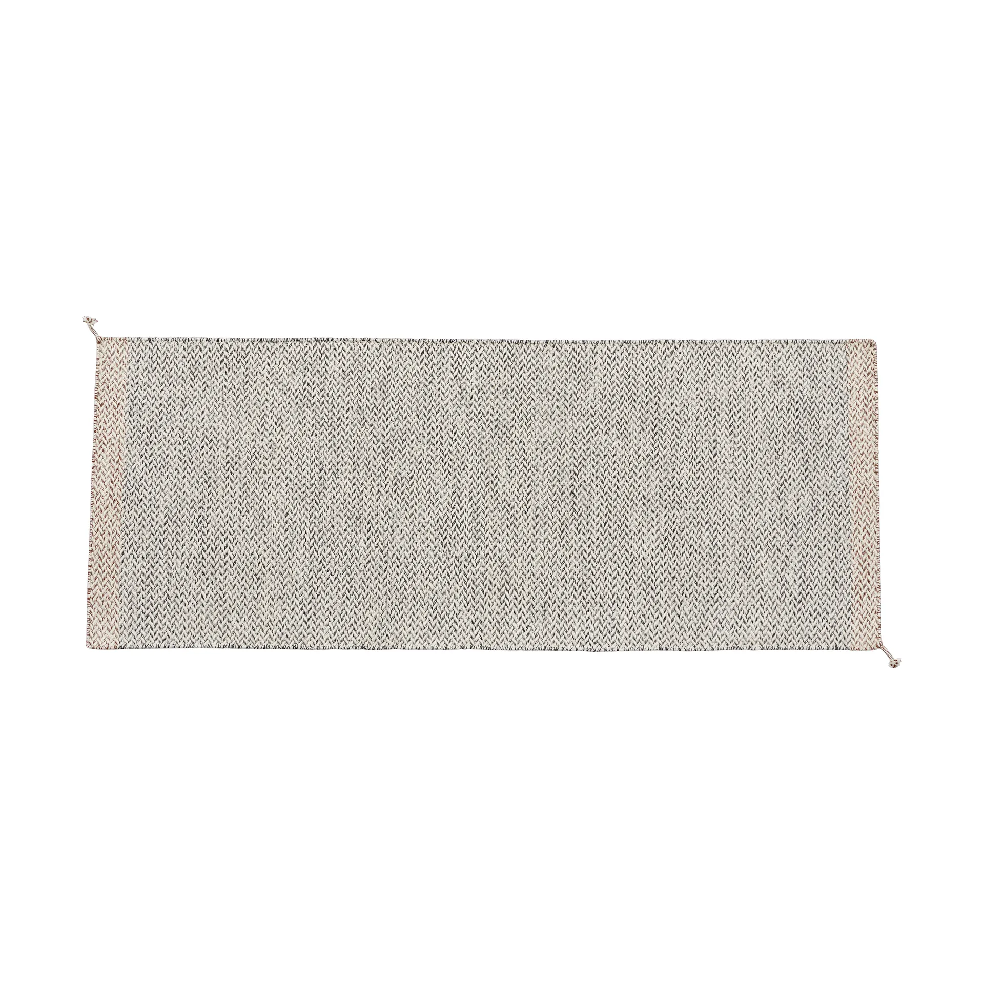 Ply 地毯80x200cm, 黑色_白色 Muuto