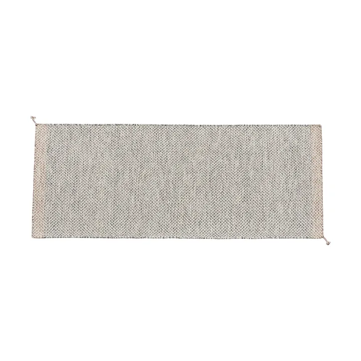 Ply 地毯80x200cm - 黑色_白色 - Muuto