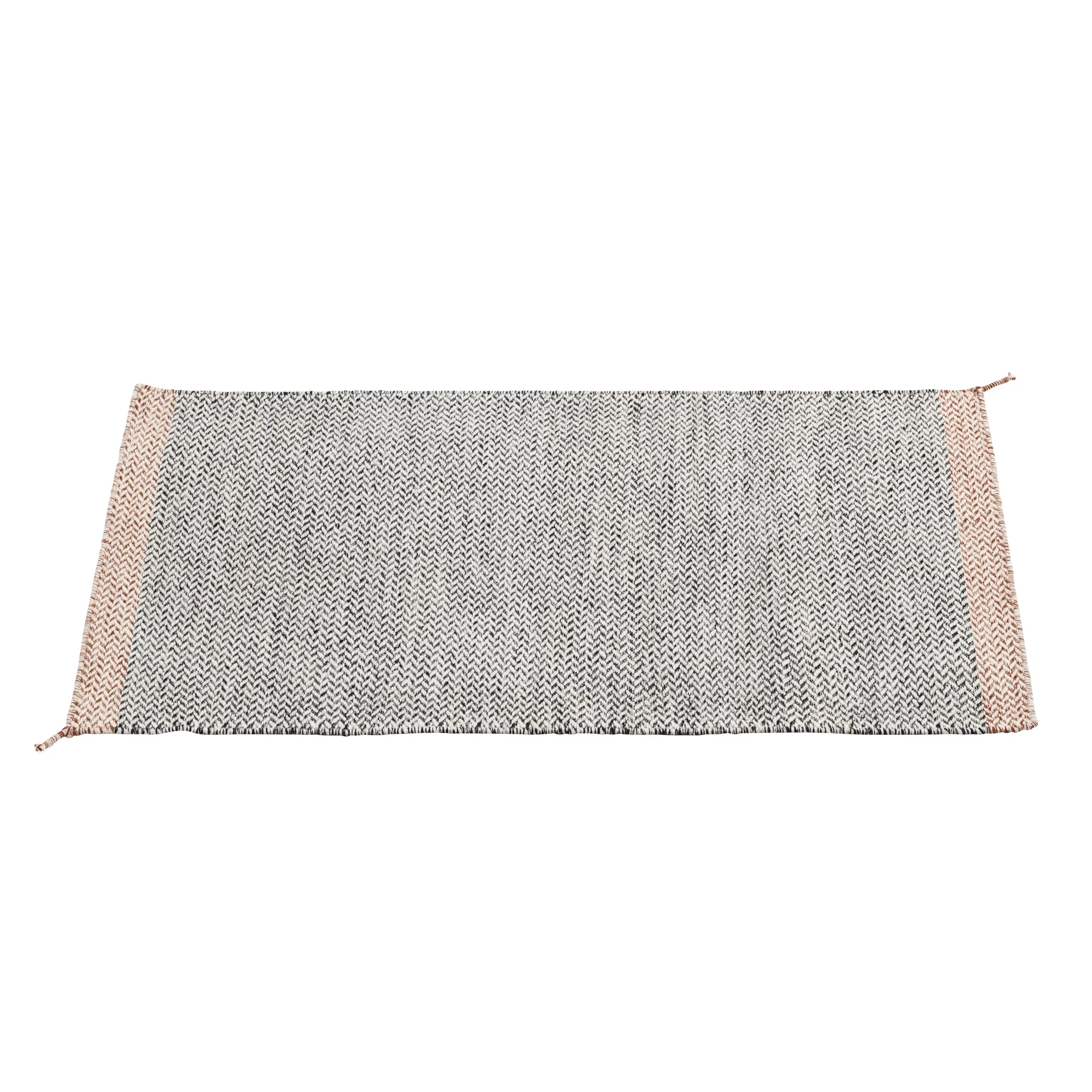 Ply 羊毛地毯85x140cm, 黑色-白色 Muuto