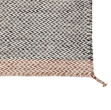 Ply 羊毛地毯85x140cm - 黑色-白色 - Muuto