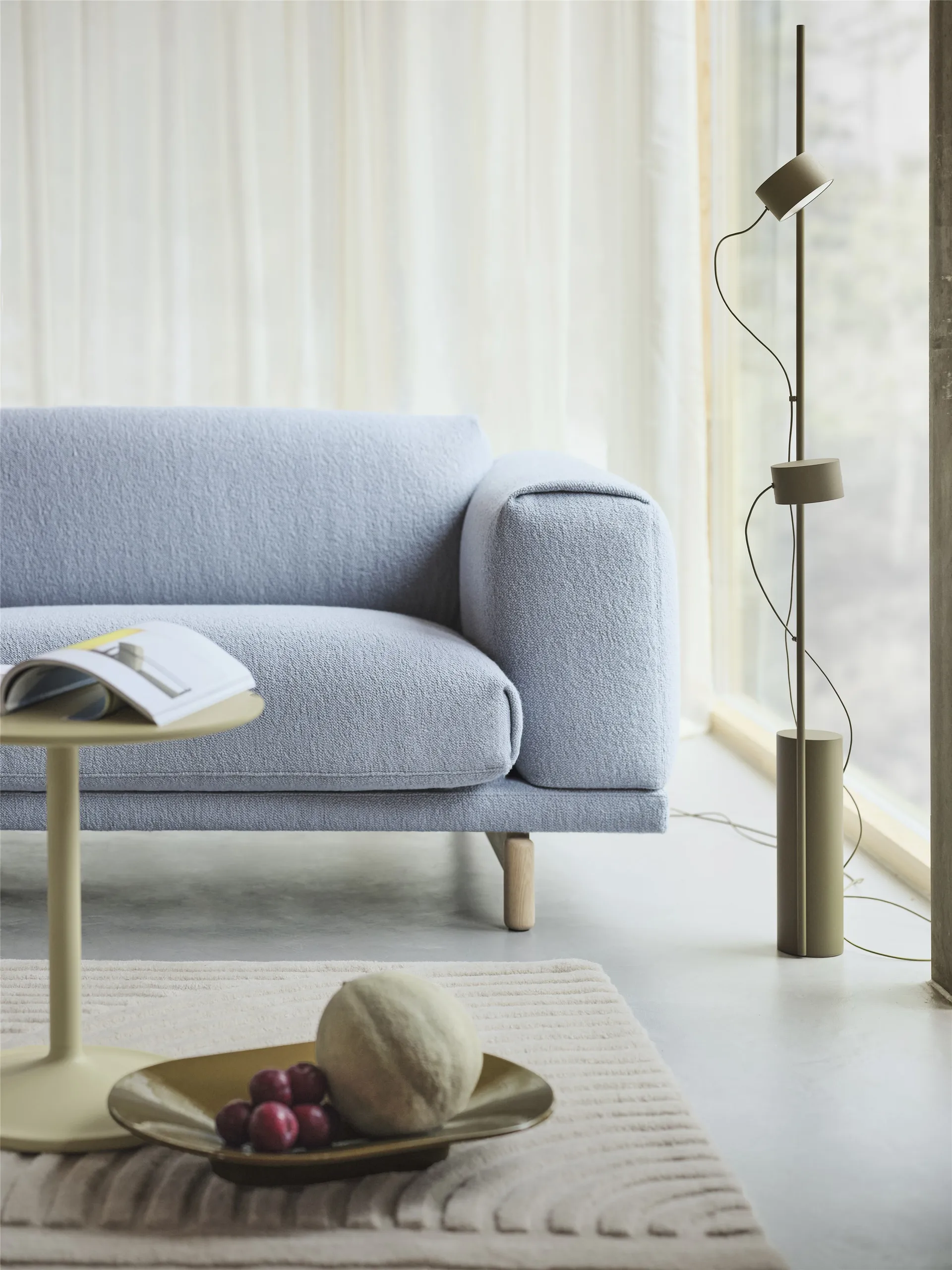Post落地灯, 棕绿色 Muuto