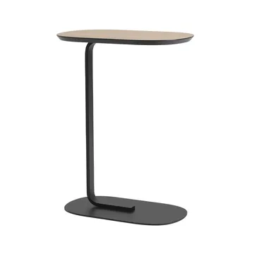 Relate 北欧简约风格边几高73.5cm - Oak veneer-黑色 - Muuto