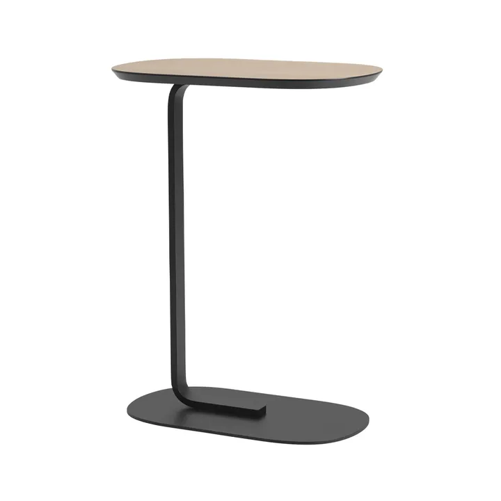 Relate 北欧简约风格边几高73.5cm - Oak veneer-黑色 - Muuto