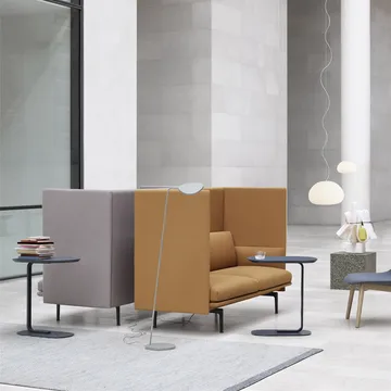 Relate 北欧简约风格边几高73.5cm - Oak veneer-黑色 - Muuto