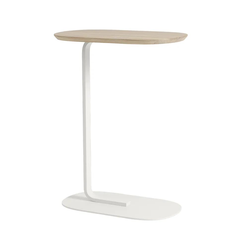 Relate 北欧简约风格边几高73.5cm, Solid oak-米白色 Muuto
