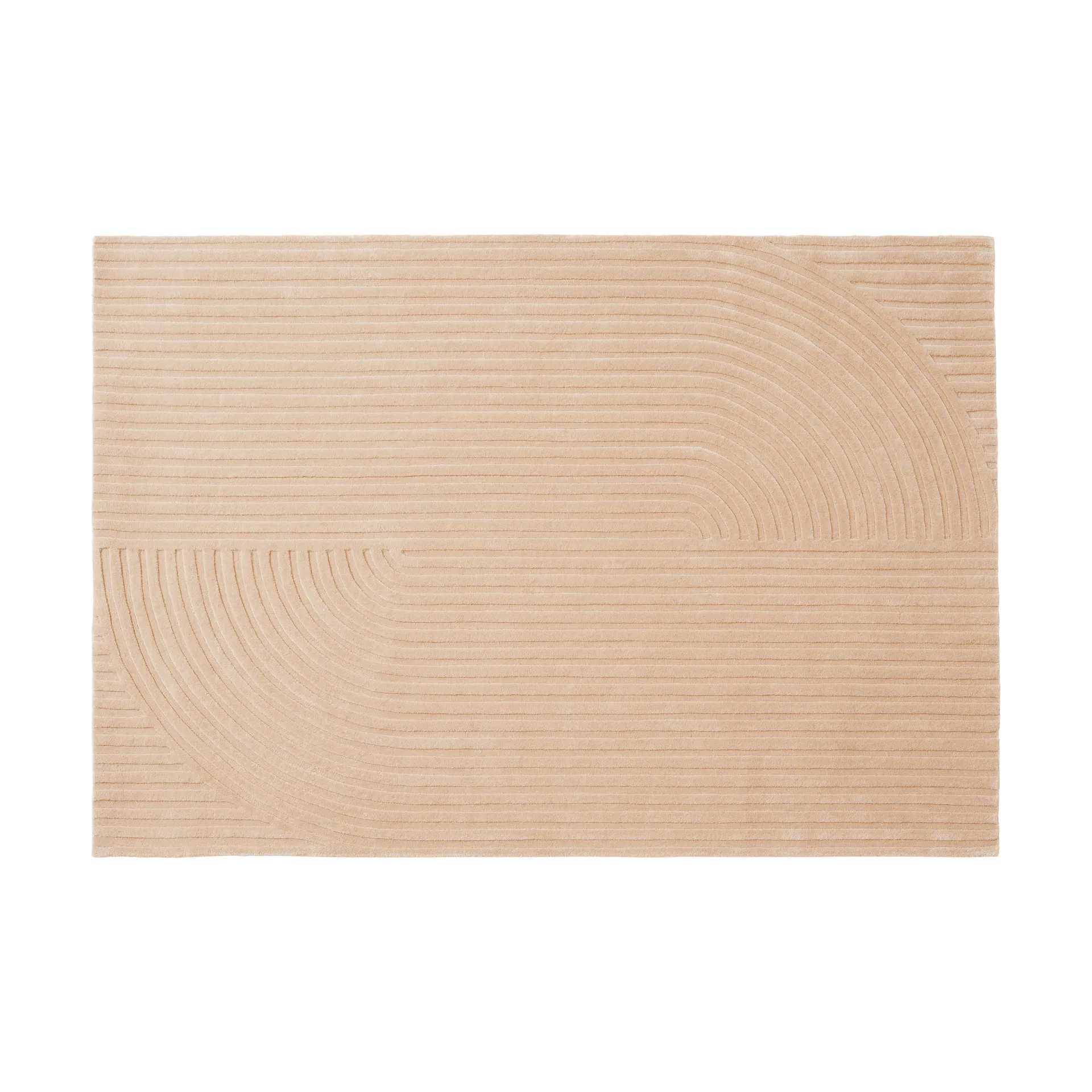 Relevo Rug Quattro 羊毛地毯, 浅玫瑰色，170x240 cm Muuto