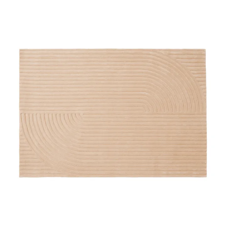 Relevo Rug Quattro 羊毛地毯 - 浅玫瑰色，170x240 cm - Muuto