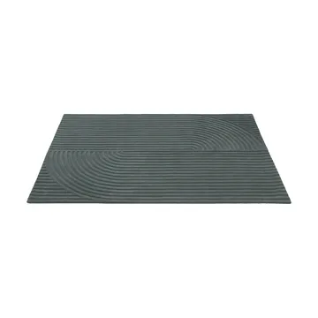Relevo Rug Quattro 羊毛地毯 - 深绿色，170x240cm - Muuto